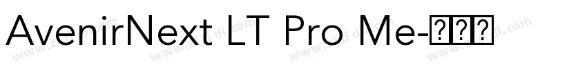 AvenirNext LT Pro Me字体转换